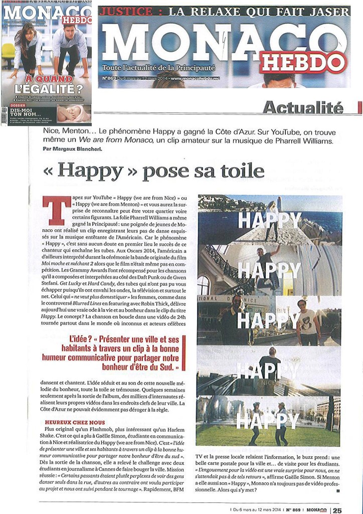 HAPPY MONACO HEBDO