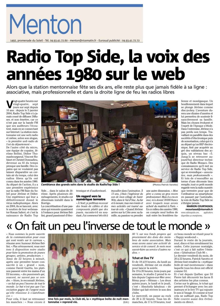 RADIO TOPSIDE